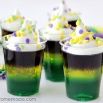 Mardi Gras Jello Shots | Recipe on HoosierHomemade.com