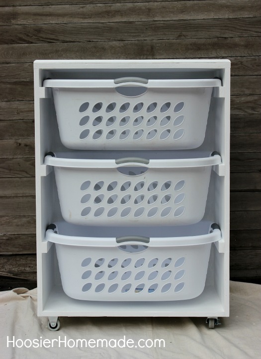 DIY Mobile Laundry Station :: Instructions on HoosierHomemade.com