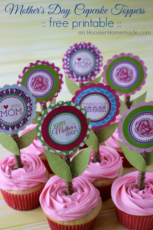 Mother's Day Cupcake Toppers