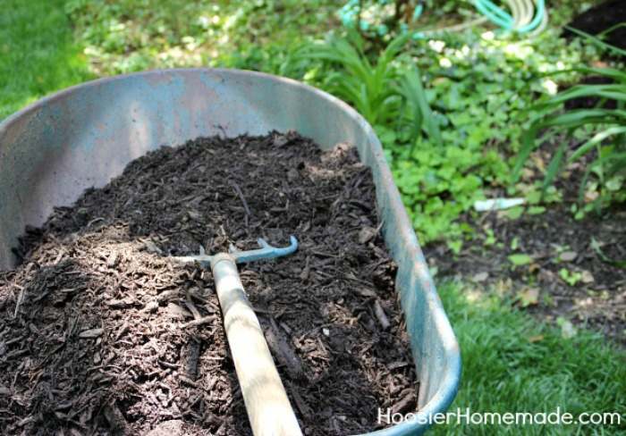 How to apply mulch