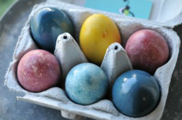 Naturally Dyed Easter Eggs