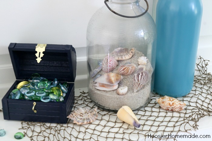 Nautical Mantel.treasure chest