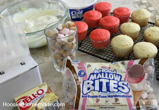 Neapolitan Cake Push Pops :: Recipe on HoosierHomemade.com