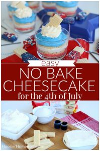 No Bake Cheesecake For The Th Of July Hoosier Homemade