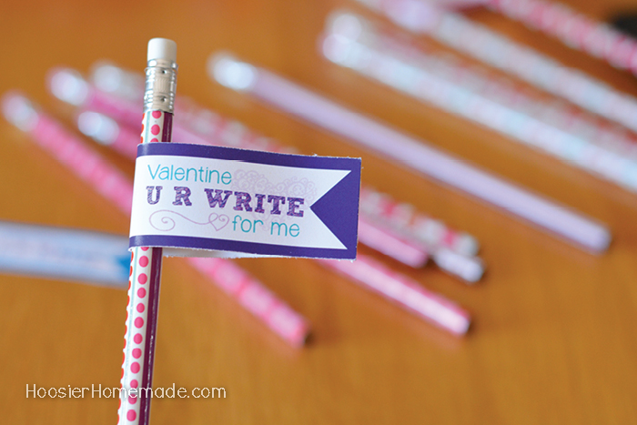 Non-Candy Valentine's Day Treats for Kids + Free Printable Pencil