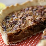 Triple Nut Tart | Recipe on HoosierHomemade.com #ThinkFisher