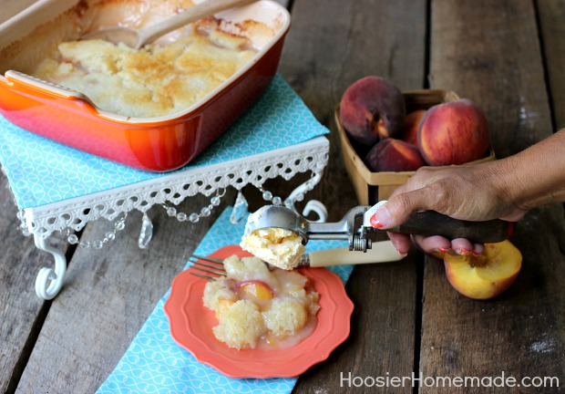 Old Fashion Peach Cobbler | Recipe on HoosierHomemade.com