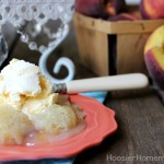Old Fashion Peach Cobbler | Recipe on HoosierHomemade.com