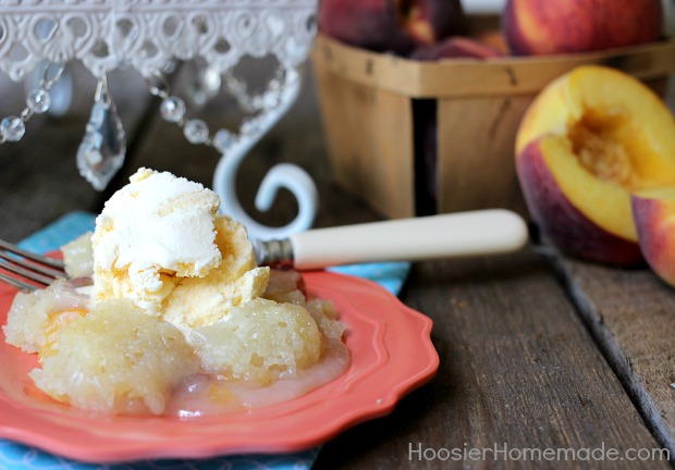 Old Fashion Peach Cobbler | Recipe on HoosierHomemade.com