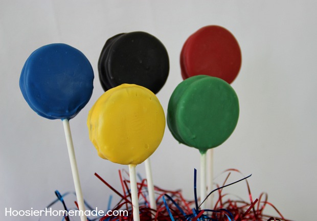 Olympic Oreo Pops | Instructions on HoosierHomemade.com