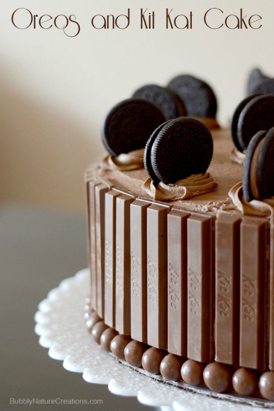 Oreos and Kit-Kat Cake