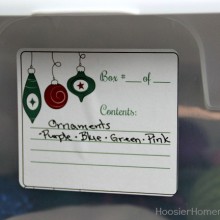 Printable Box Label