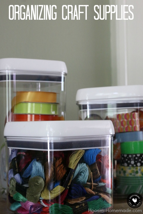 Let's get organized! Learn how easy is it to get your craft supplies organized and keep them that way! Use unusual containers to organize your craft supplies! Click on the photo to learn more!