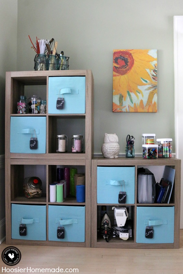 Craft Room Decor Ideas and Craft Supplies Organization - Keeping it Simple