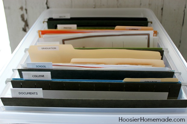 How to Organize Children's Papers :: HoosierHomemade.com