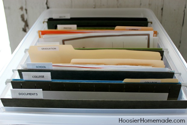 Organise your kids school life: School Years File Box - The Organised  Housewife