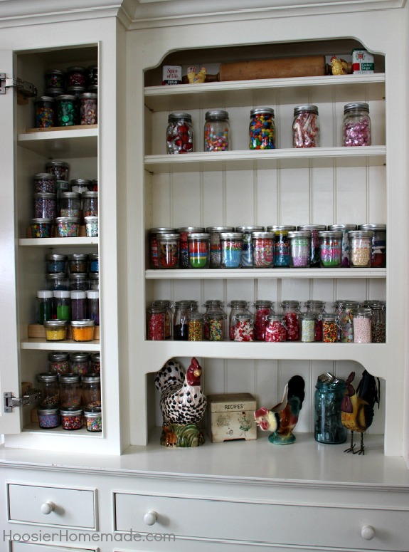 Baking Cabinet Organization - Hoosier Homemade