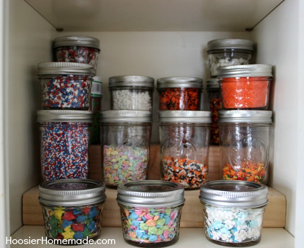 Baking Cabinet Organization - Hoosier Homemade