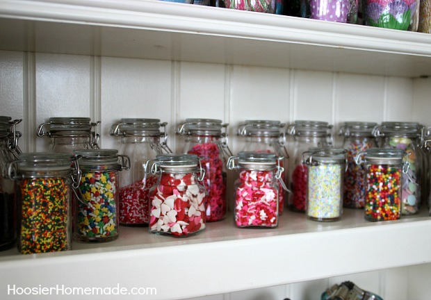 Jars filled with Sprinkles