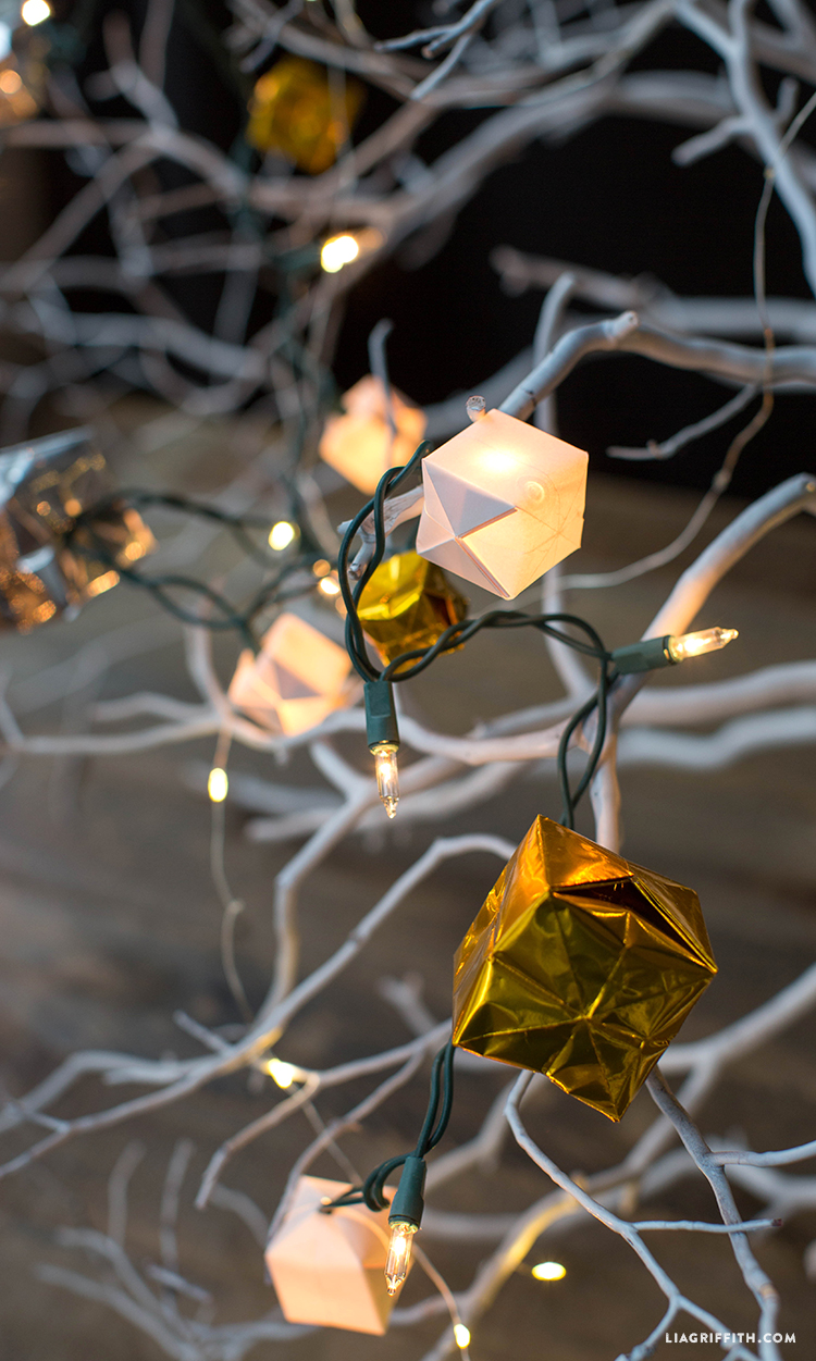 origami crane string lights