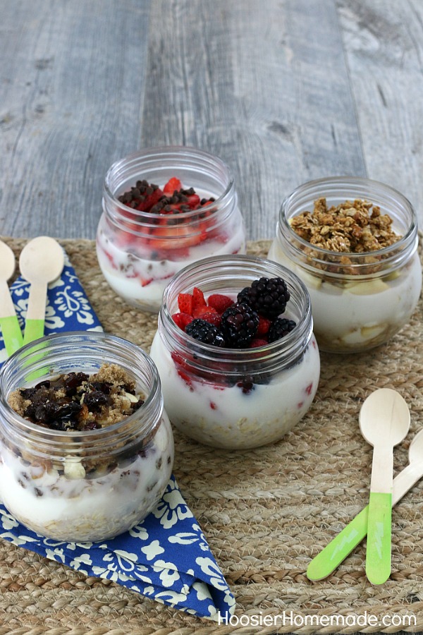 OVERNIGHT OATS -- Make breakfast quick and healthy with these overnight oats recipes - 4 ways! 