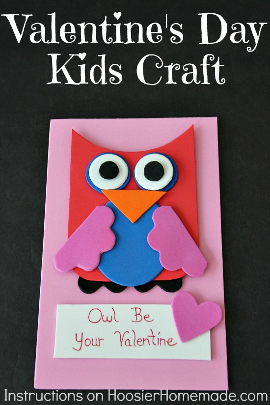 Valentine's Day Kids' Craft and Gift Basket | Instructions on HoosierHomemade.com