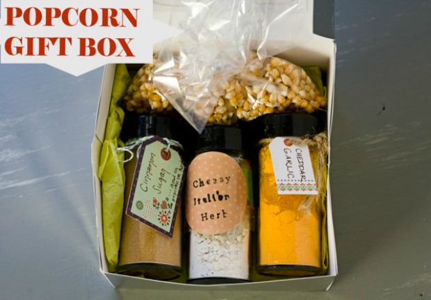 Popcorn Gift Set with Homemade Popcorn Seasonings