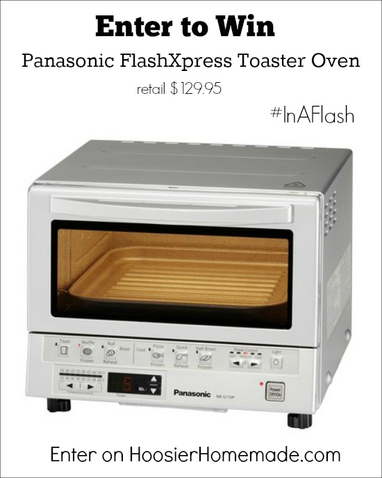 Panasonic FlashXpress Toaster Oven Giveaway on HoosierHomemade.com