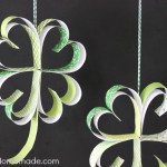 St. Patrick's Day Craft: How to make Paper Shamrocks :: Instructions on HoosierHomemade.com