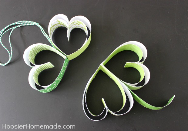 St. Patrick's Day Craft: How to make Paper Shamrocks :: Instructions on HoosierHomemade.com