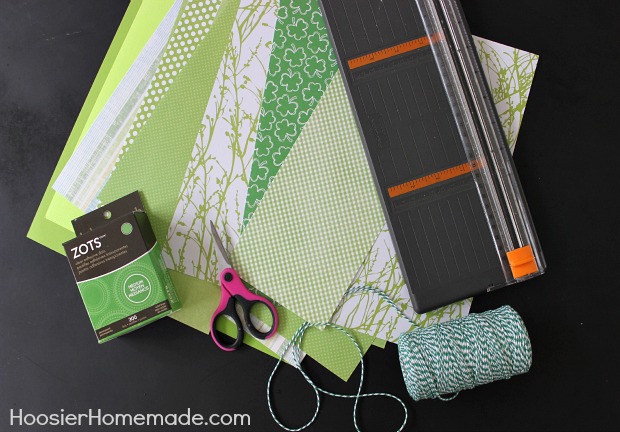 St. Patrick's Day Craft: How to make Paper Shamrocks :: Instructions on HoosierHomemade.com