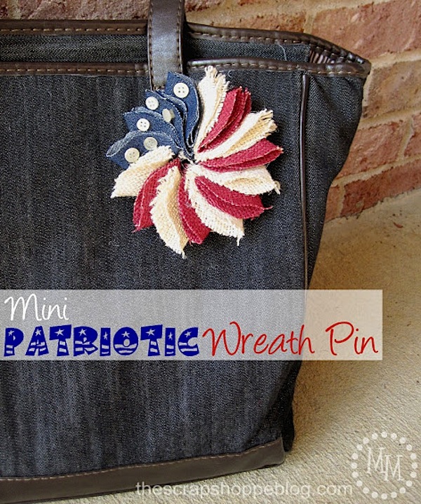 Patriotic Wreath Pin