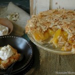 Amaretto Peach Pie Recipe :: HoosierHomemade.com