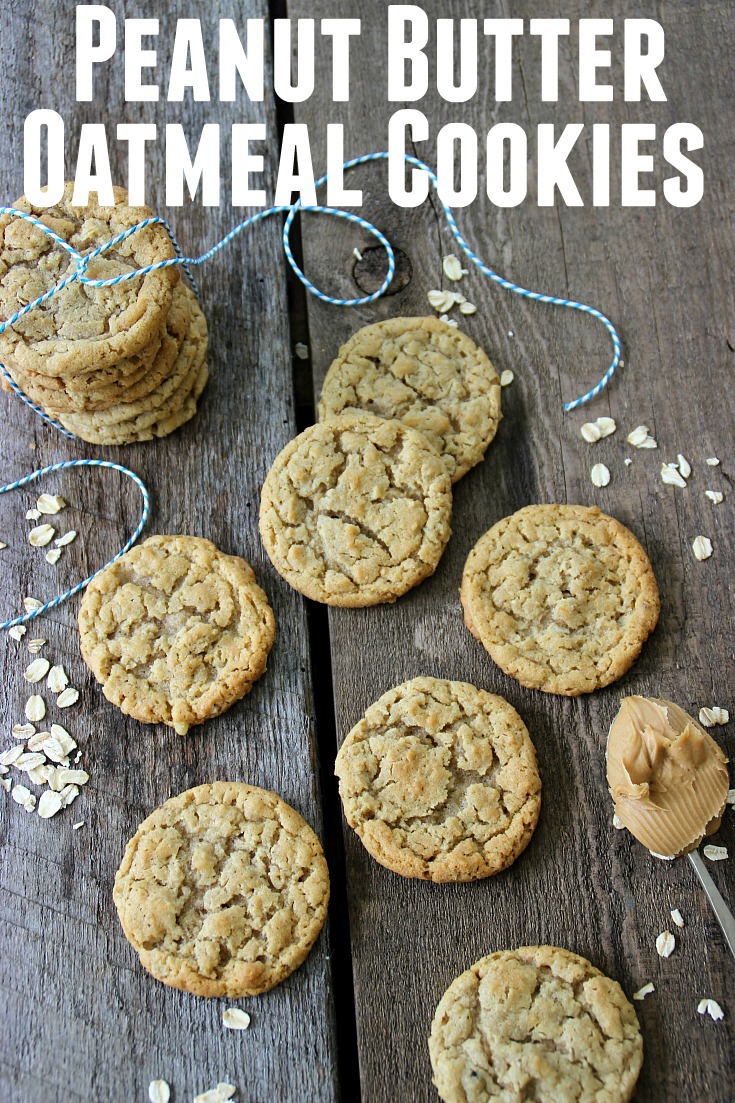 There's nothing better than a soft, warm cookie straight from the oven. Now these aren't your normal, everyday run of the mill Peanut Butter Oatmeal Cookie, they are special! With the mixture of two kinds of oats, peanut butter and nuts, they are extra special!