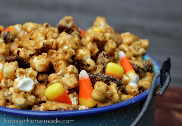 Pecan Caramel Popcorn Crunch :: Recipe on HoosierHomemade.com  #ThinkFisher