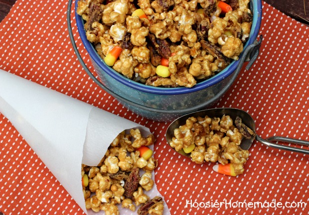 Pecan Caramel Popcorn Crunch :: Recipe on HoosierHomemade.com  #ThinkFisher
