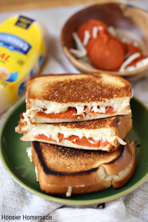 Pepperoni Pizza Grilled Cheese