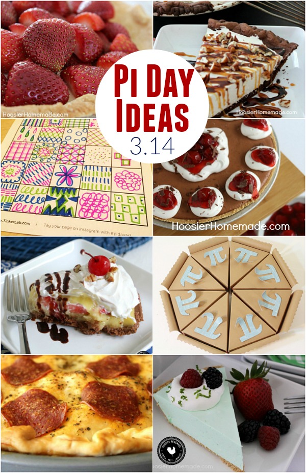 It's time for a little math lesson! Try one of these Pi Day Ideas to celebrate while you learn! Make a pie for dinner, dessert and do a fun activity! 