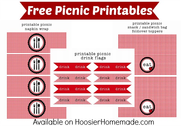 FREE Picnic Printables :: Available on HoosierHomemade.com
