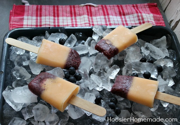 Homemade Fresh Fruit Popsicles :: Recipe on HoosierHomemade.com