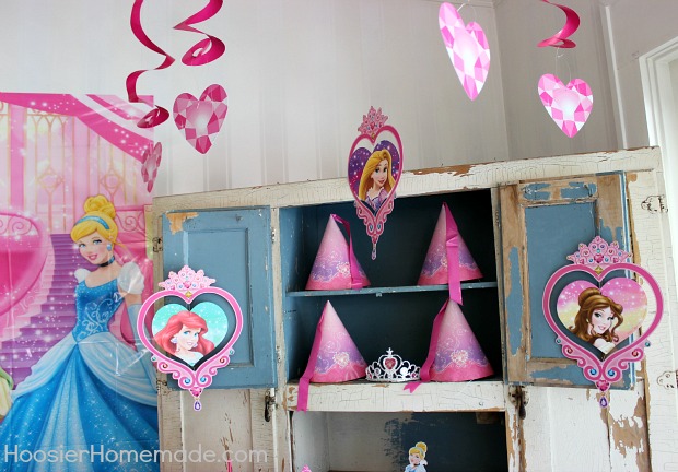 Princess Party with Cupcakes and Decorations :: on HoosierHomemade.com