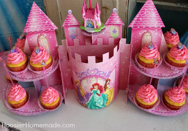 Princess Party with Cupcakes and Decorations :: on HoosierHomemade.com