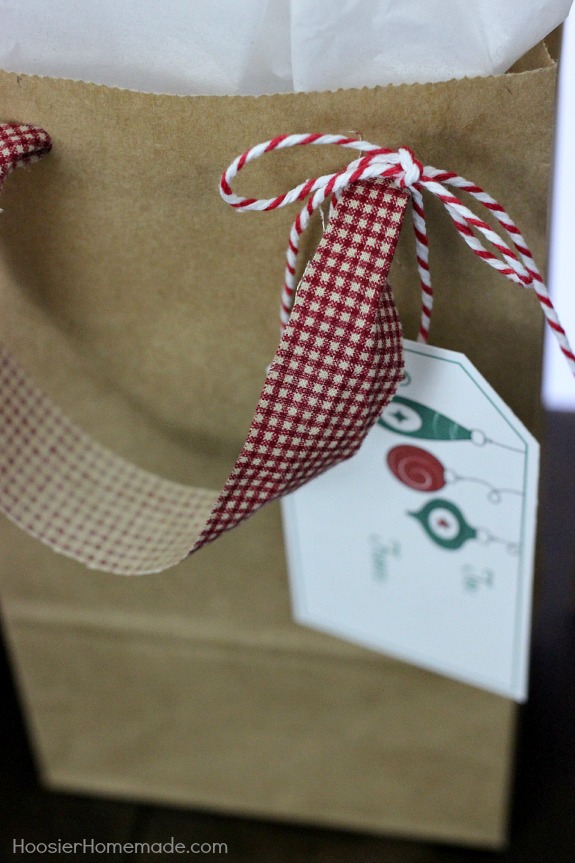 Simple Gift Bags and Printable Gift Tags - Hoosier Homemade