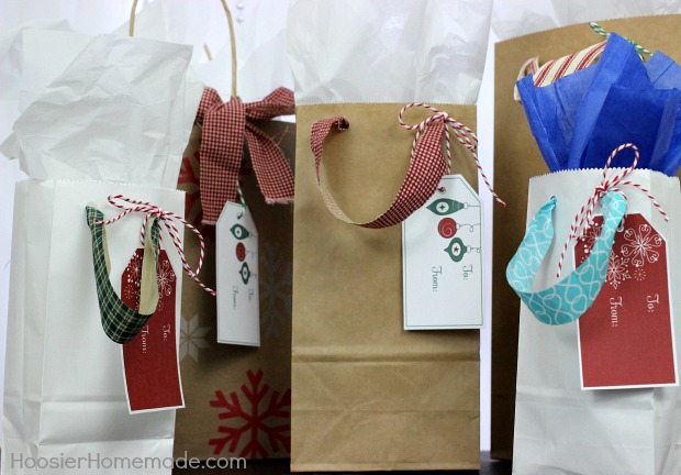 Brown Bag Gift Tags - Simple Homemade