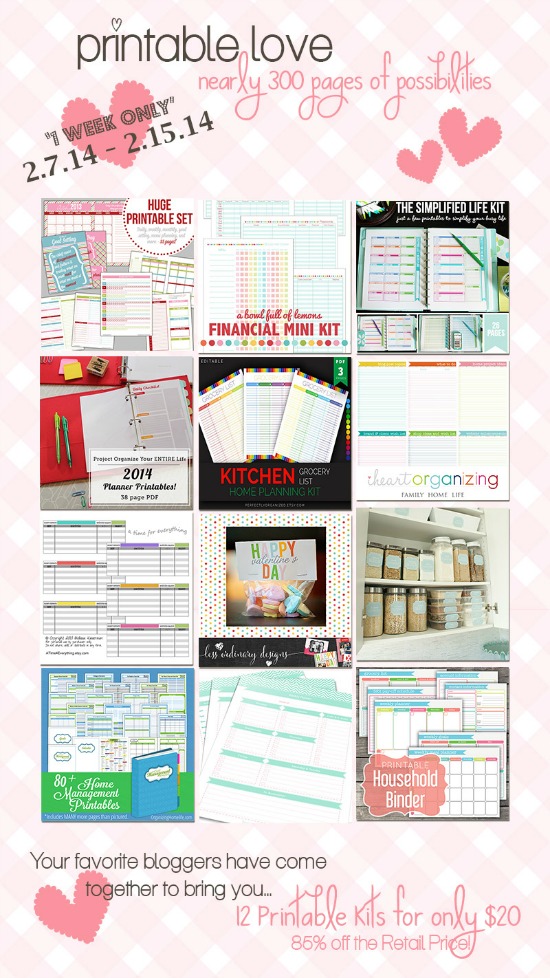 Organizing, Cleaning and Home Management Printables