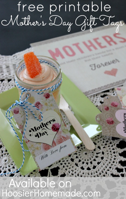 Printable Mother's Day Gift Tags :: Available on HoosierHomemade.com