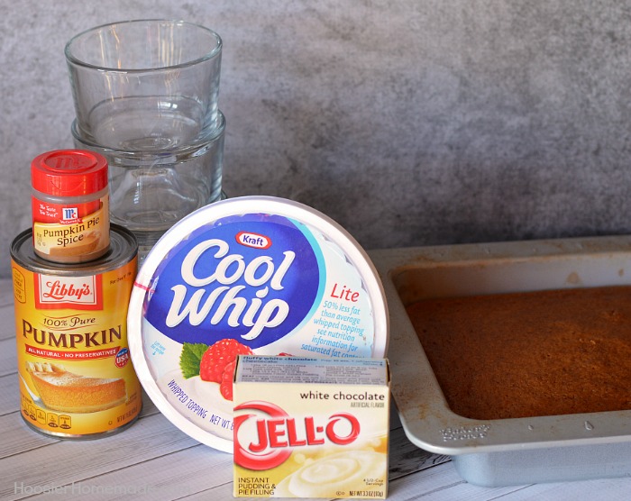 Ingredients for Pumpkin Gingerbread Trifle