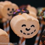 Pumpkin Marshmallow Pops: 15 minute Halloween Treat:: from HoosierHomemade.com