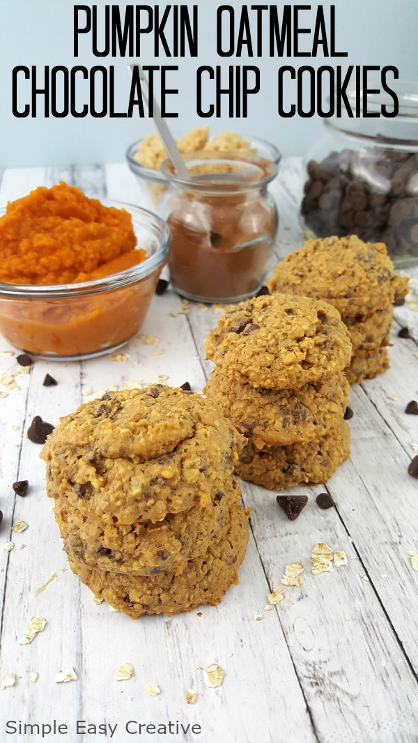 PUMPKIN OATMEAL CHOCOLATE CHIP COOKIES