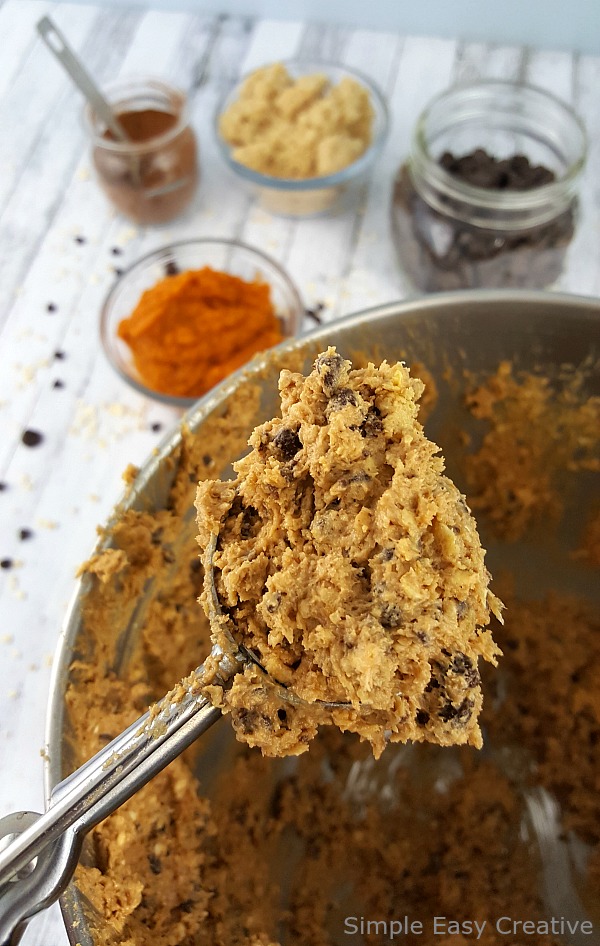 PUMPKIN OATMEAL CHOCOLATE CHIP COOKIE DOUGH